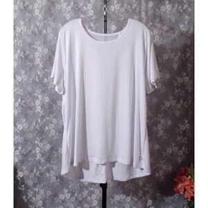 Pro Player Ladies Tee White Sports Casual Basic Summer Womens Plus Size 2XL